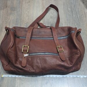Pendleton Brown Leather Duffel Bag
